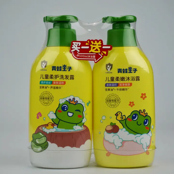 Детский мягкий уходовый шампунь Frog Prince и гель для душа 500 мл - Master